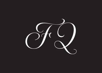 FQ letter logo and initial logo design