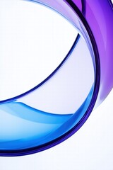 glass and Liquid matte abstract wave. 3d rendering illustratiuon.