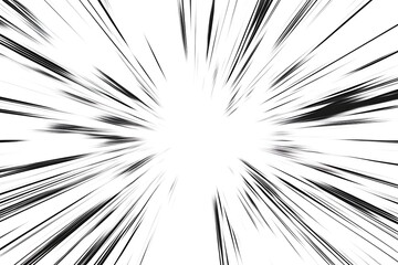 Abstract Black and White Speed Lines Background