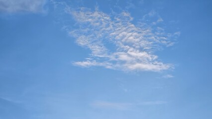 Summer blue sky cloud gradient light white background. Gloomy vivid cyan landscape in environment day horizon skyline view spring wind