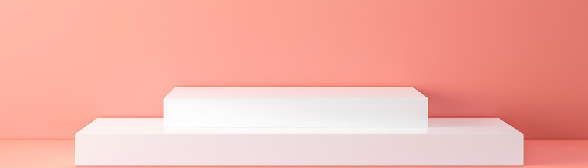 Obraz premium Minimalist display platform studio environment product photography modern aesthetics soft lighting creative showcase