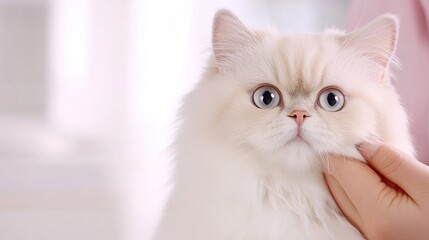 Obraz premium Persian Cat With Fluffy Fur And Beautiful Features.