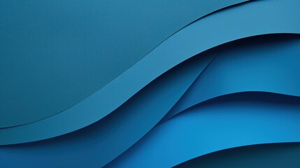 Obraz premium A smooth metallic surface with a glossy gradient finish is placed on a Pacific deep blue paper background, showing a modern and sleek aesthetic. The deep blue hue of the paper contrasts beautifully 