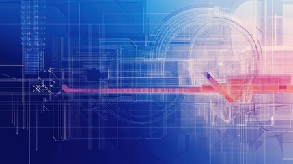 Obraz premium Abstract digital art background, futuristic technology design. Possible stock photo use