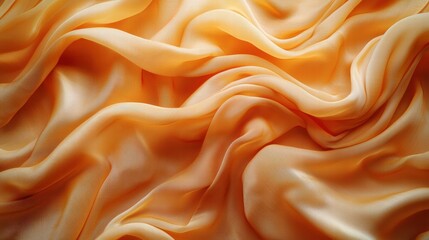 Obraz premium Bright yellow fabric draped elegantly to showcase soft texture and vibrant color for design use