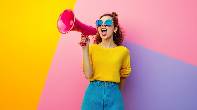 Social media influencer marketing strategy, young entrepreneurs discussing trends, colorful and dynamic, Realistic Photo