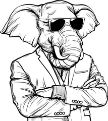 vector, illustration, animal, tiger, sketch, wild, tattoo, cartoon, logo, design, cat, head, black, art, wildlife, woman, face, drawing, tribal, elephant