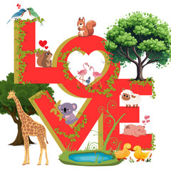 Love the world and animals and trees