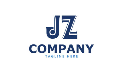 Fototapeta premium JZ J jz initial logo | initial based abstract modern minimal creative logo, vector template image. luxury logotype logo, real estate homie logo. typography logo. initials logo