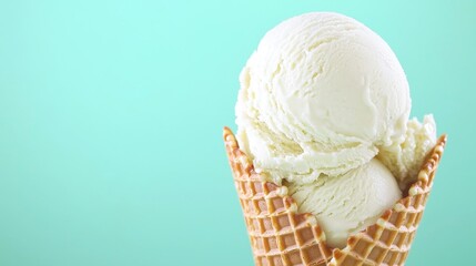 Indulging in creamy mint ice cream dessert delight kitchen setting bright background close-up view