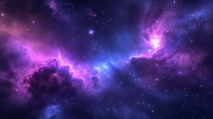 Colorful nebulae in deep space; inspiring cosmic view