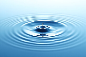 water, drop, blue, ripple, liquid, splash, abstract, droplet, wave, nature, clear, rain, drip, circle, 