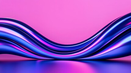 Obraz premium Abstract Purple Blue Wave Swirls Background Design