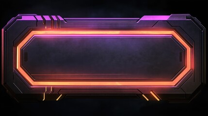 Obraz premium Background abstract neon cyberpunk technology banner wallpaper