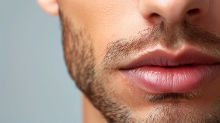 Obraz premium Focus on male beauty treatment showcasing advanced cosmetology techniques for facial care and enhancement