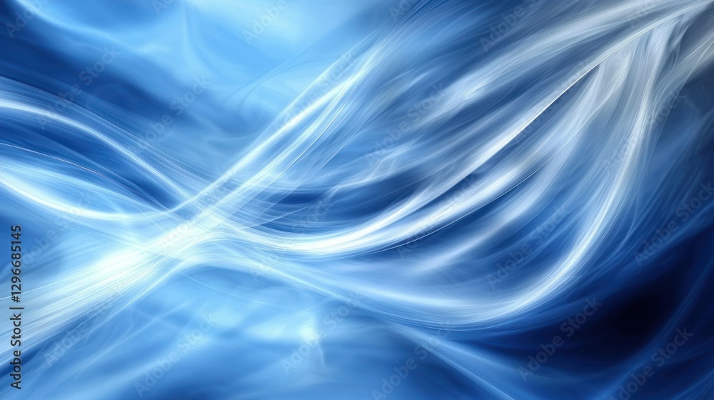 Poster a blue abstract image with a painted, brushstroke effect for a creative and artistic feel.