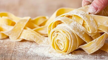 Delicious pasta preparation rustic kitchen food photography cozy atmosphere close-up culinary art