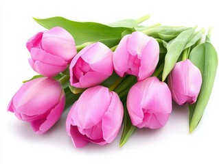 Obraz premium Tulip isolated on white background