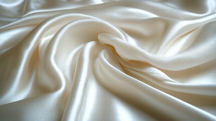 Obraz premium Crisp and pure white fabric laid out flat to showcase its clean lines and versatile characteristics