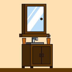 vector illustration of bathroom