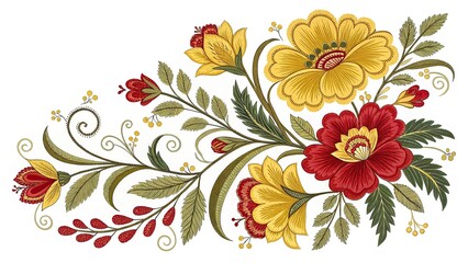 New abstract floral background with flowers seamless pattern with flowers