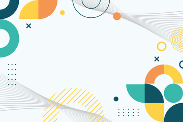 Obraz premium Cover template with geometric background vector EPS 10