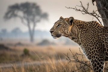 Obraz premium leopard in the tree