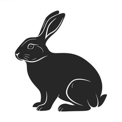 Rabbit Silhouette vector illustration