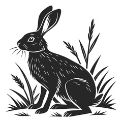 Rabbit Silhouette vector illustration