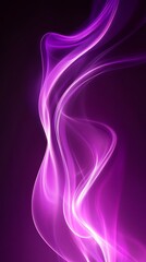 Naklejka premium Purple smoke swirls, dark background
