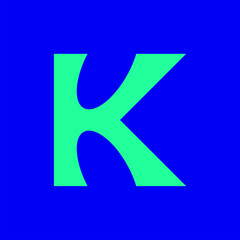 Letter K logo. Icon design. Template elements. Geometric abstract logos