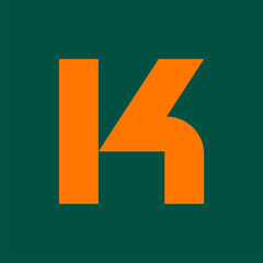 Letter K logo. Icon design. Template elements. Geometric abstract logos