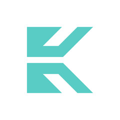Letter K logo. Icon design. Template elements. Geometric abstract logos