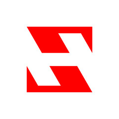 Letter H logo. Icon design. Template elements. Geometric abstract logos