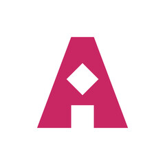 Letter A logo. Icon design. Template elements. Geometric abstract logos