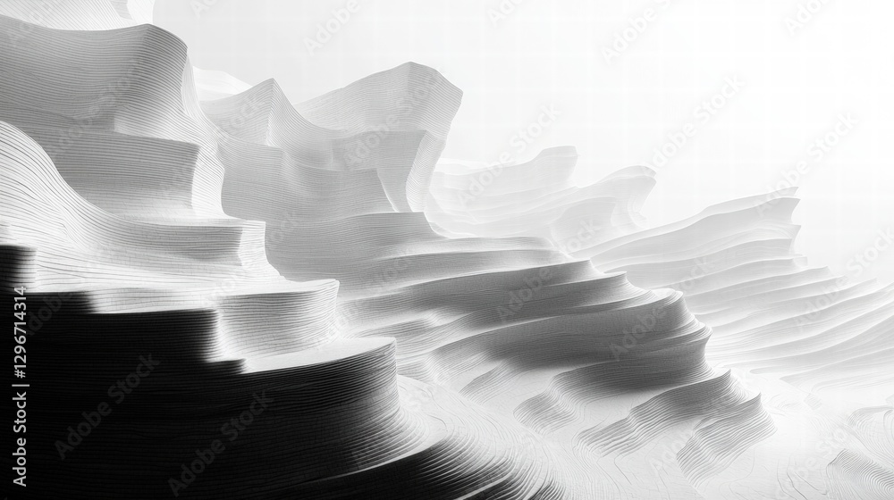 Poster abstract background featuring a unique combination of white and black elements creating visual depth