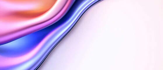 Naklejka premium Abstract Fluid Swirls of Purple and Pink Hues