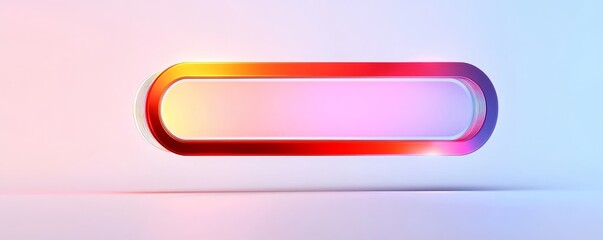 Obraz premium Abstract Neon Frame with Colorful Gradient