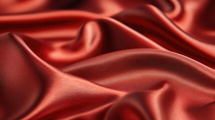 Warm red background with a silky texture and soft shadows