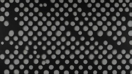 Abstract Black and White Perforated Texture Background with Irregularly Shaped Holes Design Element