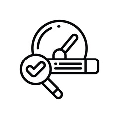 browsing speed line icon. Clean and minimalist vector icon for websites, mobile apps, presentations, and logos. Fully scalable and customizable for any project.