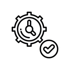 Obraz premium efficiency line icon. Clean and minimalist vector icon for websites, mobile apps, presentations, and logos. Fully scalable and customizable for any project.