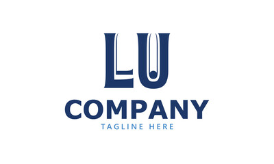 LU L lu initial logo | initial based abstract modern minimal creative logo, vector template image. luxury logotype logo, real estate homie logo. typography logo. initials logo