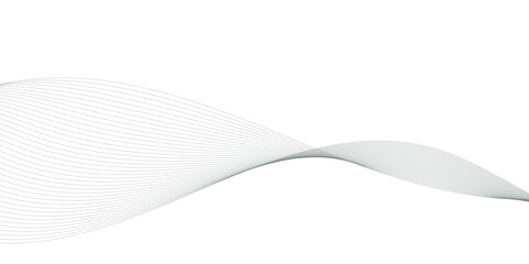 Abstract wavy grey lines stream element for design on white background. You can use for Web, Wallpaper, Template, Desktop background, Business banner, poster design.