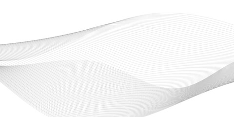 Fototapeta premium Abstract wavy grey lines stream element for design on white background. You can use for Web, Wallpaper, Template, Desktop background, Business banner, poster design.