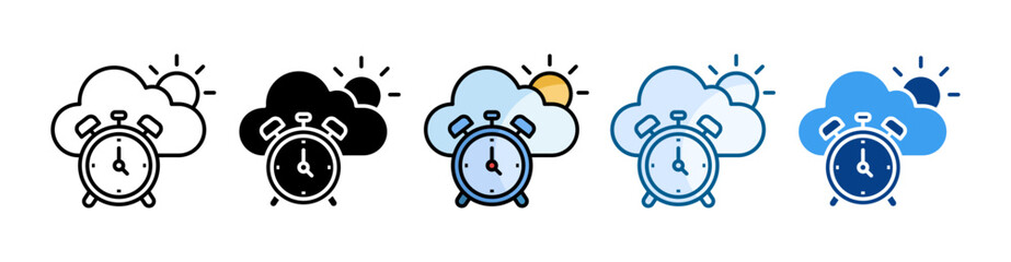 Morning Icon Set Multiple Style Collection