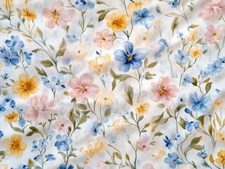 Delicate Floral Pattern with Soft Colors and Natural Elegance