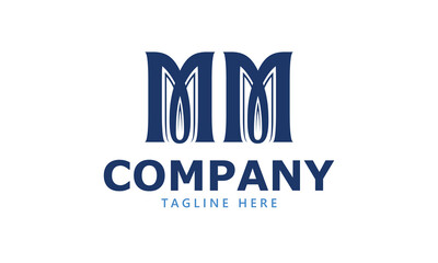 MM M mm initial logo | initial based abstract modern minimal creative logo, vector template image. luxury logotype logo, real estate homie logo. typography logo. initials logo