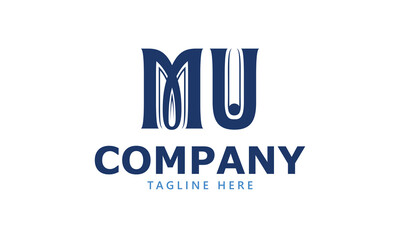 MU M mu initial logo | initial based abstract modern minimal creative logo, vector template image. luxury logotype logo, real estate homie logo. typography logo. initials logo