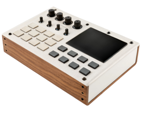 Music production controller on a transparent background